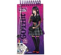Carnet créatif Mode Academy Gothic (avec un bracelet) Avec 170 stickers - Shiilia - Play Bac Eds - relié - Document jeunesse