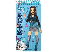 Carnet créatif Mode Academy K-pop (avec un bracelet) Avec 200 stickers - Shiilia - Play Bac Eds - relié - Document jeunesse