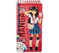 Carnet créatif Mode Academy Manga (avec un bracelet) Avec 180 stickers - Shiilia - Play Bac Eds - relié - Document jeunesse