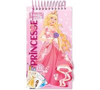 Carnet créatif Mode Academy Princesses (avec un bracelet): Avec 210 stickers