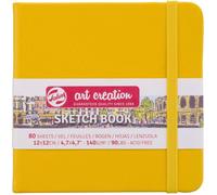 Carnet Croquis 12x12 Cm - 80 Feuilles - 140g - Jaune - Royal Talens