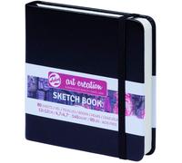 Carnet Croquis 12x12 cm - 80 feuilles - 140g - noir - Royal Talens
