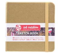 Carnet Croquis 12x12 Cm - 80 Feuilles - 140g - Or Blanc - Royal Talens