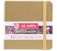 Carnet Croquis 12x12 cm - 80 feuilles - 140g - or blanc - Royal Talens BLANC G