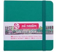 Carnet Croquis 12x12 cm - 80 feuilles - 140g - vert forêt - Royal Talens Vert G