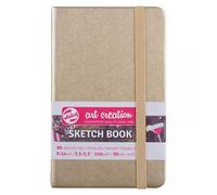 Carnet Croquis 9x14 Cm - 80 Feuilles - 140g - Or Blanc - Royal Talens