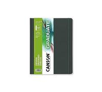 CANSON Graduate Book Dessin - Carnet cousu 104 pages - Grain léger - 21,6 x 27,9 cm - 160g/m² - Blanc