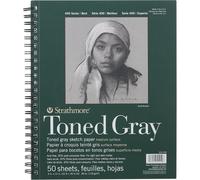Carnet - Croquis - Dessin - 22,8x30,5cm - 50 feuilles - Papier tons gris - 118g