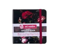 Carnet - Croquis - Dessin - Notes - 12x12cm - 80pages - Couverture Peinture Fleurs
