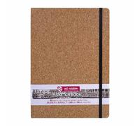 Talens Art Creation - Carnet de croquis en liège 21x29,7 cm - 140 g/m² - 80 feuilles - Papier sans acide pour le dessin, le journal, les médias mixtes