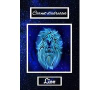 Carnet d’adresses: Cette agenda téléphonique vous permettra d'enregistrer, toutes les coordonnées de vos amis ou de votre famille. Sur le thème de l'horoscope Lion