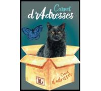 CARNET D ADRESSES ET TELEPHONE CHAT: Repertoire Alphabétique A4 Avec Rappel Des Anniversaires | Cadeau Femme Voyage | Motif Moderne et Original Chat Noir Emballé, Fleurs & Papillon