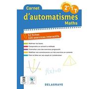 Carnet D?Automatismes Maths Bac Pro 2de, 1re, Tle