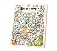Carnet d'activités au design mignon - Pages de simples, carnet de | Album de traçage pour enfants avec papier épais, feuilles perforées pour la maison, l'école, les voyages, la relaxation