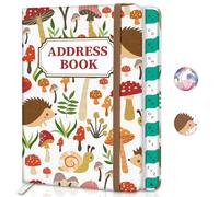 Carnet d'adresses avec onglets alphabétiques, carnet d'adresses et de téléphone pour garder les contacts organisés, livre cartonné en petits et gros caractères, adapté à la maison et au bureau