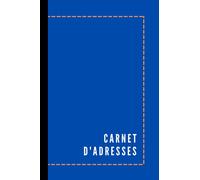 Carnet d'adresses: Bloc-notes pour la saisie des adresses, des numéros de téléphone et des adresses e-mail