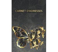 Carnet d'adresses: carnet d'adresses alphabétique petit avec index a-z. carnet d'adresses téléphonique pour hommes et femmes (tous âges).thème papillon d'or