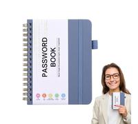 Carnet d'adresses de mots de passe : organiseur portable à couverture rigide A6, carnet d'enregistrements, gestionnaire de contacts sécurisé, suivi compact des amis et de la famille | Org