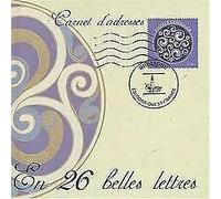 CARNET D'ADRESSES EN 26 BELLES LETTRES