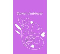 Carnet d'Adresses: petit format, alphabétique, 110 pages, couverture souple et mate