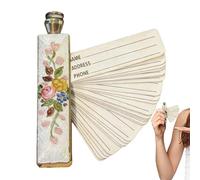 Carnet d'Adresses - Portatif en Métal | Organisateur de Contacts et Messages - pour Anniversaire Noël Seniors Adultes Extérieur Affaires Quotidien Voyage Travail