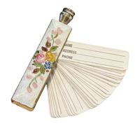 Carnet d'Adresses - Portatif en Métal | Petit Répertoire Téléphonique,pour Seniors et Adultes Usage en Extérieur Affaires Voyage Navette Quotidienne Travail Anniversaire Noël