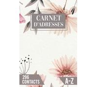 Carnet d'adresses: Repertoire telephonique alphabétique Petit Format Poche DIN A5 (15,24x22,86cm) 151 Pages à Remplir avec Sommaire | Cahier de contacts de A à Z