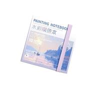 Carnet D'aquarelle À Fermeture Élastique Avec Peinture Et Palette 50 Feuilles 300 G/m² 'art De Voyage Carnet De Croquis 'art Avec Plateau À Peinture