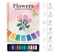 Carnet D'Aquarelle Pour Adultes Avec 12 Couleurs de Peinture