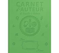 CARNET D'AUTEUR - DU BROUILLON À L'ÉDITION: + de 400 fiches pour écrire un livre : préparation - structure - écriture - personnage - carte - construction - correction - édition | Coloris olive |