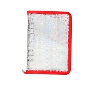 Carnet d'autocollants à fermeture éclair - Classeur à anneaux rechargeable - Carnet de collection d'autocollants A5 - pour cartes, reçus, billets, petits accessoires, étudiants, enseignants, chefs de