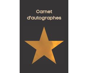 Carnet d'autographes: cahier de dédicaces à remplir