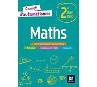 Carnet d'automatismes - MATHS - 2de Bac Pro - Éd. 2021 - Livre élève