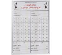 Carnet de 10 cartes seul d'arbitrage handball Blanc TU