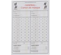 Carnet de 10 cartes seul d'arbitrage handball Blanc TU