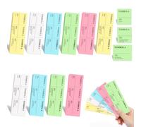 Carnet de 1000 Tickets Tombola Numérotés de 1 à 1000 Carnet à Souche Numéroté 3 Souches 2 Détachables 5 Couleurs Bloc 100 Feuillets Format 5 x 15 cm pour Kermesse Mariage Tombola Loterie Salon Fête