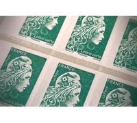 Carnet de 12 timbres 20g - Timbre Poste Autocollant Neuf Lettre prioritaire - Validité permanente Timbres Poste France planche Etiquette autocollante France - Pour colis, enveloppe postale cadeau Noel