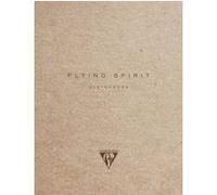 Carnet de 120 pages Clairefontaine Flying Spirit 16 x 21 cm Kraft Marron G