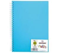 Canson-Infinity Carnet notes et dessin A5 50 feuilles 120 g spiralé couverture polypropylène Bleu