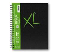 CANSON XL Art Book - Carnet spiralé 120 pages - Papier dessin - Grain léger - 21 x 29,7 cm - 160g/m² - Blanc