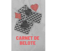 Carnet de belote: Carnet de scores à remplir - 100 grilles!