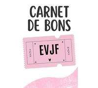 Carnet de Bons EVJF: 35 coupons avec des gages et des défis pour la future mariée et les participants