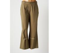 carnet de bord pantalons femme de couleur vert
