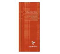 Clairefontaine Cahier de bord agrafé 3529C – 8,5×20 cm, 32 p., marges détachables, papier 110 g