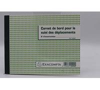 CARNET DE BORD POUR LE SUIVI DES DÉPLACEMENTS PROFESSIONNEL REF 5090 EXACOMPTA