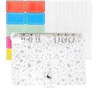 Carnet de Budget A6 Pvc Blanc, Classeur D'argenté Léger