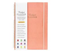 Carnet de budget mensuel, planificateur de factures efficace, 26,5 x 20,5 x 1,5 cm, poches double face, planificateur financier portable et suivi de factures pour anniversaire, Noël
