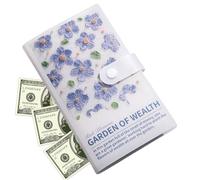 Carnet de caisse d'épargne, organisateur de portefeuille, pour suivi budgétaire, gestion des coûts avec 100 jours d'épargne, facture de paiement pour adultes, peinture à l'huile, carnet de notes