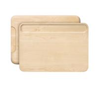 Carnet de caravis - Grand (17 x 12) - planche a decouper en bois double face - fabrique a partir de bois de bouleau certifie FSC - Huile minerale
