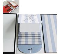 Carnet de cartes cadeaux de Noël, fait à la main, étui pour cartes surprises, cadeau de fête de Noël pour la famille et les amis (bleu)